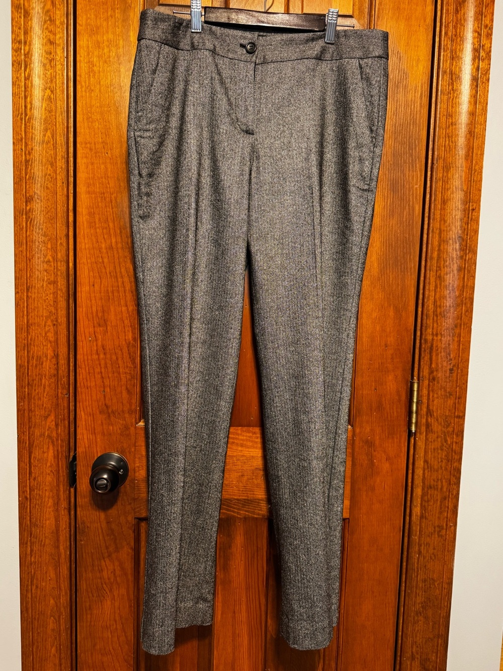 Talbots Signature Herringbone Straight-Leg Dress Pants Size 8 NWT